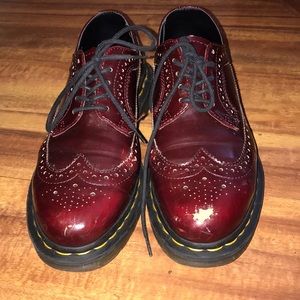 Doc Marten’s Cherry Vegan Leather Sz 7
